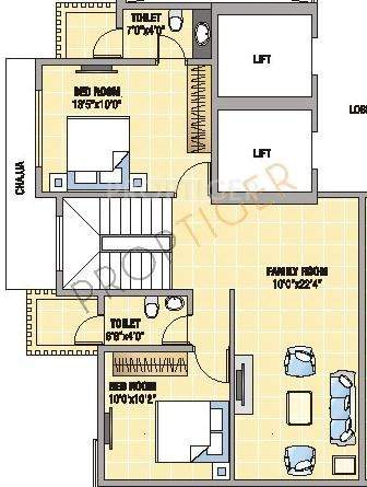 Pioneer Swastik Chaitra (3BHK+4T (1,293 sq ft) 1293 sq ft)