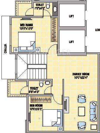 Pioneer Swastik Chaitra (3BHK+4T (1,293 sq ft) 1293 sq ft)