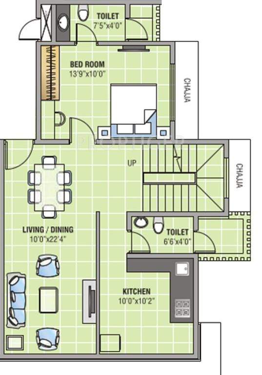 Pioneer Swastik Chaitra (3BHK+4T (1,293 sq ft) 1293 sq ft)