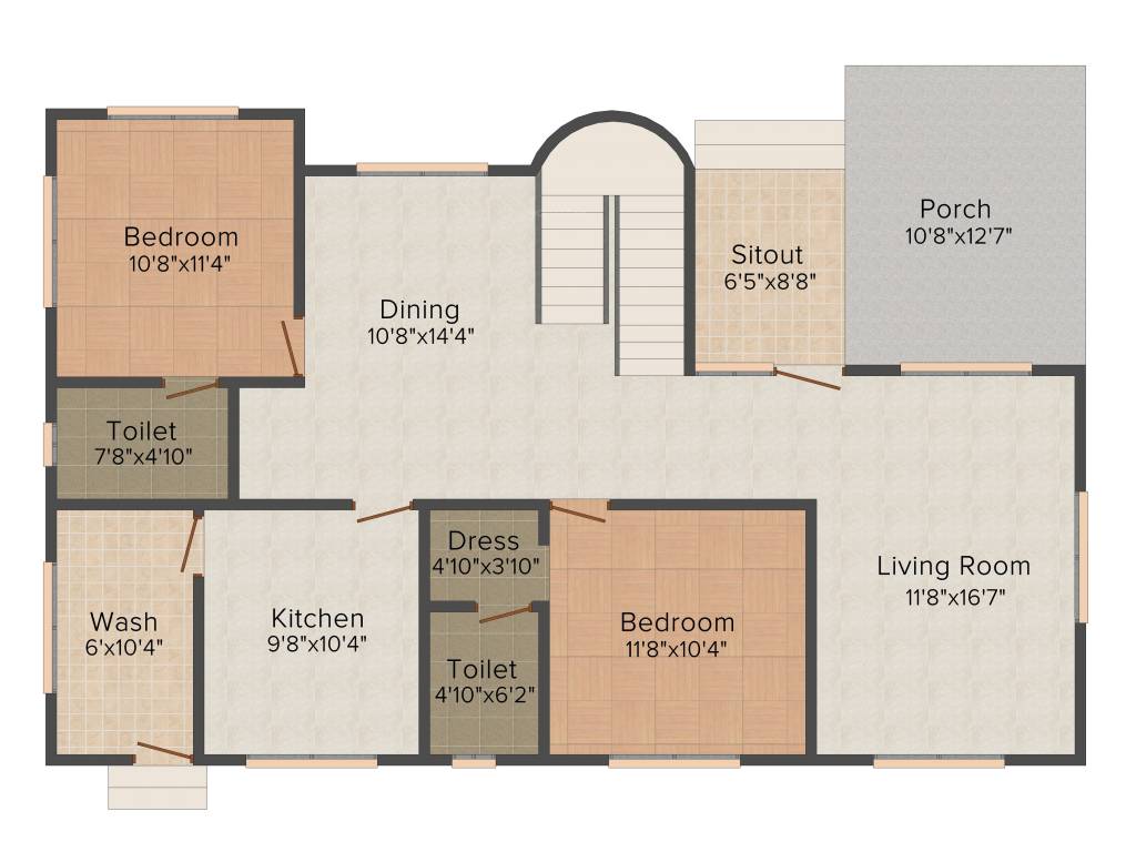 Creations Nakshatra (4BHK+4T (2,465 sq ft) 2465 sq ft)