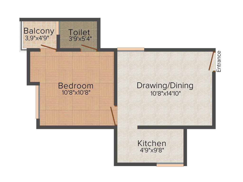 Galaxy Castello (1BHK+1T (479 sq ft) 479 sq ft)