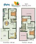 Galaxy Wintergreen (3BHK+3T (1,354 sq ft) 1354 sq ft)