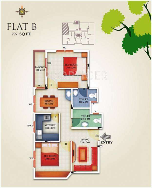 Shwas Shwas Guest House (2BHK+2T (797 sq ft) 797 sq ft) Shwas Shwas Guest House (2BHK+2T (797 sq ft) 797 sq ft)