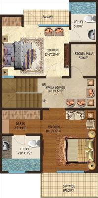 Amrapali Dream Valley Villa (3BHK+3T (1,690 sq ft) + Servant Room 1690 sq ft) Amrapali Dream Valley Villa (3BHK+3T (1,690 sq ft) + Servant Room 1690 sq ft)