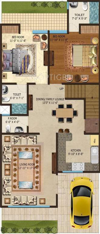 Amrapali Dream Valley Villa (5BHK+5T (2,950 sq ft) + Servant Room 2950 sq ft)