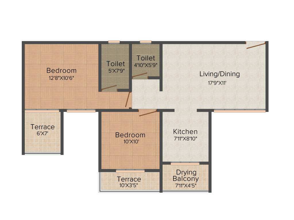 Icon Imperio (2BHK+2T (957 sq ft) 957 sq ft)