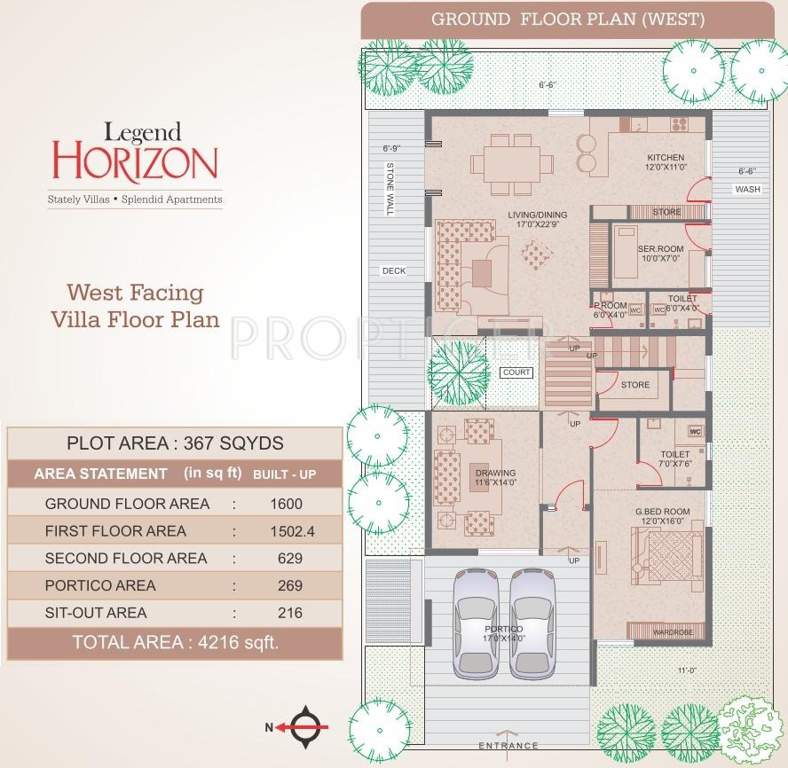 Legend Horizon Villa (4BHK+6T (4,216 sq ft) + Servant Room 4216 sq ft)