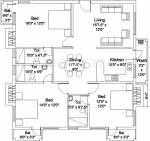 India Sloanne Dale (3BHK+3T (1,450 sq ft) 1450 sq ft)