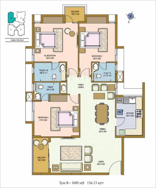 Skyline Infinity (3BHK+3T (1,680 sq ft) 1680 sq ft) Skyline Infinity (3BHK+3T (1,680 sq ft) 1680 sq ft)