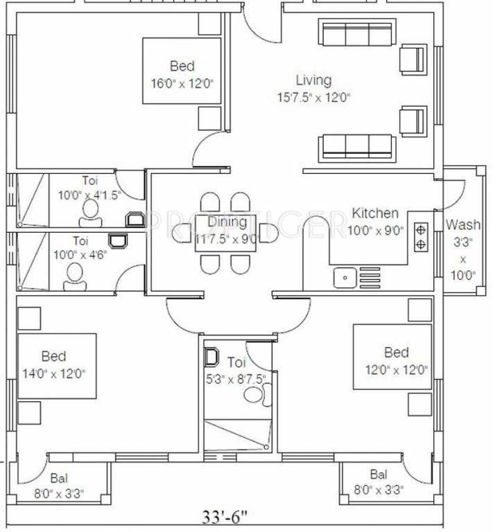 India Visaka (3BHK+3T (1,474 sq ft) 1474 sq ft) India Visaka (3BHK+3T (1,474 sq ft) 1474 sq ft)