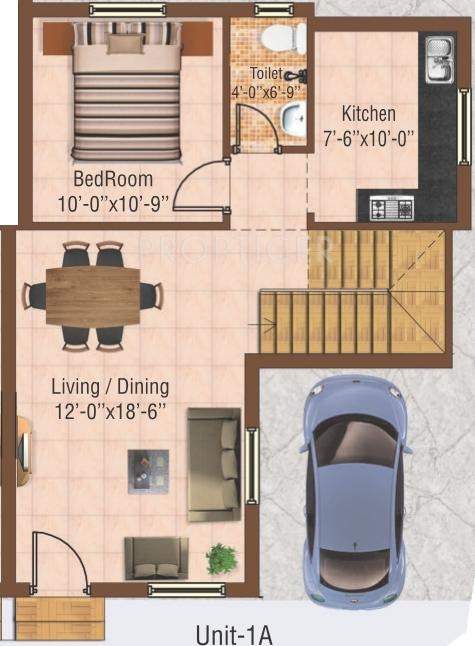 NewCrest Magnaa Villa (3BHK+3T (1,630 sq ft) 1630 sq ft)