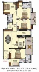 Manglam Rangoli Gardens (4BHK+4T (2,415 sq ft) + Servant Room 2415 sq ft) Manglam Rangoli Gardens (4BHK+4T (2,415 sq ft) + Servant Room 2415 sq ft)
