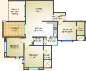 Kushal Nivriti (3BHK+3T (1,337 sq ft) 1337 sq ft) Kushal Nivriti (3BHK+3T (1,337 sq ft) 1337 sq ft)