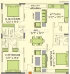 Alekhya Wind Chimes (3BHK+3T (1,865 sq ft) 1865 sq ft) Alekhya Wind Chimes (3BHK+3T (1,865 sq ft) 1865 sq ft)