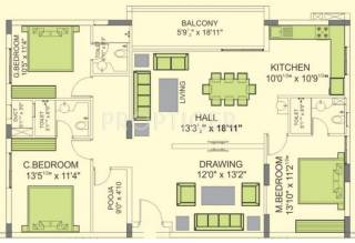 Alekhya Wind Chimes (3BHK+3T (2,050 sq ft) 2050 sq ft) Alekhya Wind Chimes (3BHK+3T (2,050 sq ft) 2050 sq ft)