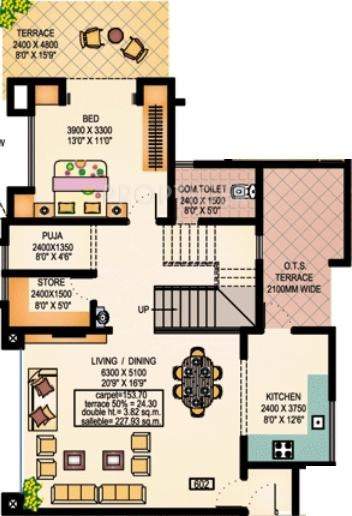 Vishwakarma Park Phase 2 (3BHK+3T (2,453 sq ft) 2453 sq ft)