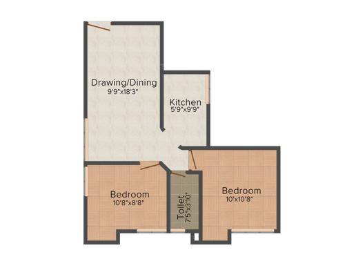 Galaxy Midwinter (2BHK+2T (626 sq ft) 626 sq ft) Galaxy Midwinter (2BHK+2T (626 sq ft) 626 sq ft)