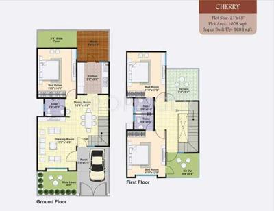 Lakshya Serene Wood (3BHK+2T (1,608 sq ft) 1608 sq ft)