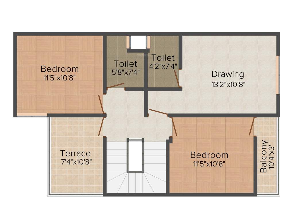 Shriram Colonizers and Developers Sarthak Campus 3BHK+3T (1,500 sq ft)