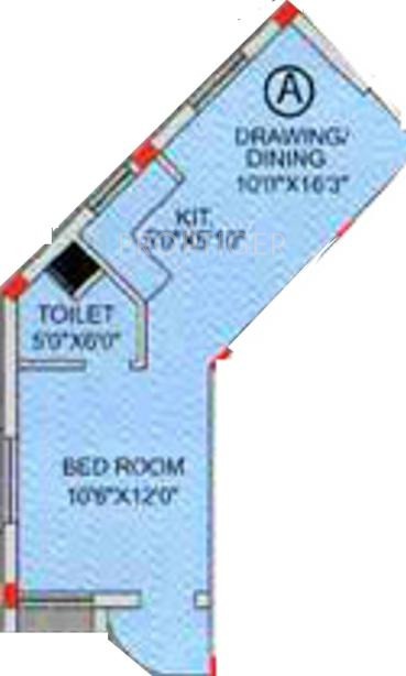  G Next Apartment (1BHK+1T (550 sq ft) 550 sq ft)