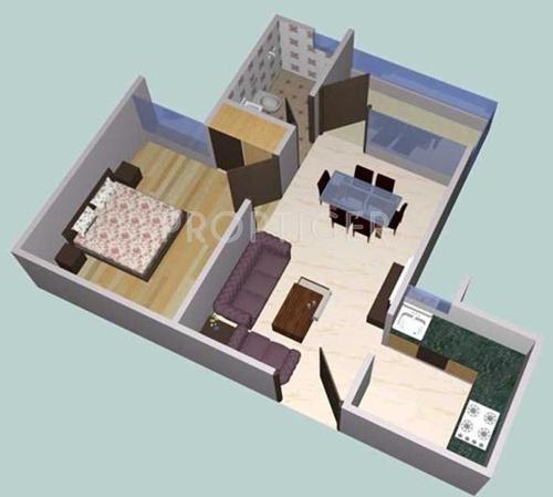 Auric SEZ Avenue (1BHK+1T (460 sq ft) 460 sq ft)