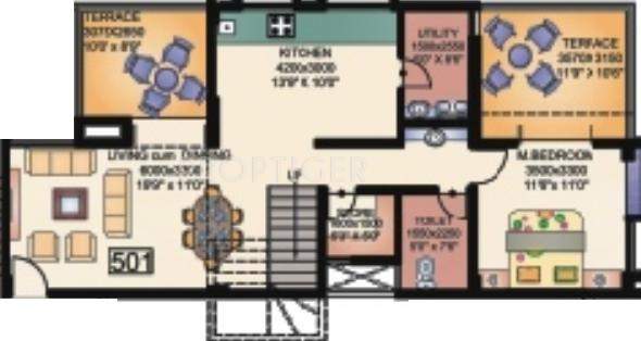 Vishwakarma Ranjana Residency Phase 2 (3BHK+3T (1,893 sq ft) 1893 sq ft)