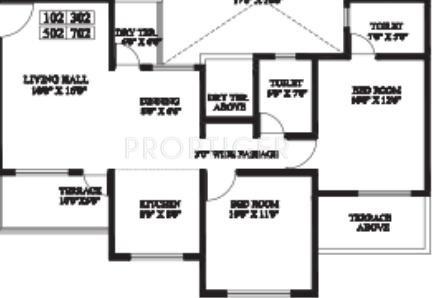 Pushpganga Ganga Paritosh (2BHK+2T (716 sq ft) 716 sq ft) Pushpganga Ganga Paritosh (2BHK+2T (716 sq ft) 716 sq ft)