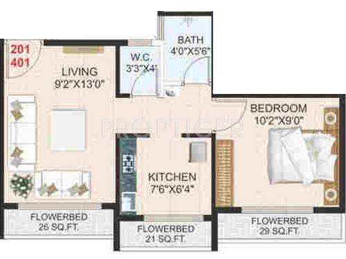 Yogesh Shiv Apartment (1BHK+1T (629 sq ft) 629 sq ft)