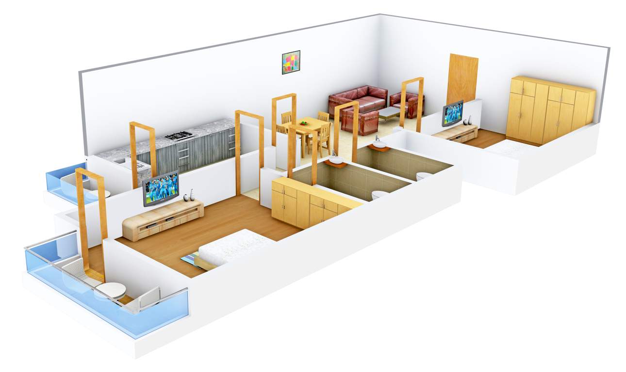 Shriram Colonizers and Developers Heights 2BHK+2T (1,275 sq ft)