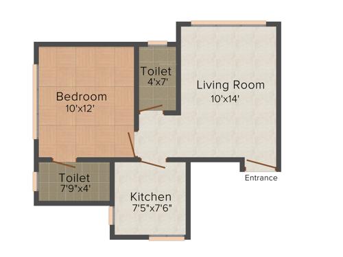 Lalit Callista (1BHK+1T (400 sq ft) 400 sq ft)