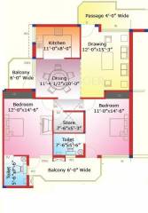 Sliver Silver City Heights (2BHK+2T (1,150 sq ft) 1150 sq ft)