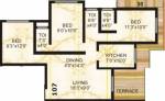 Rishabh Yashodham Veehar (3BHK+3T (1,285 sq ft) 1285 sq ft)