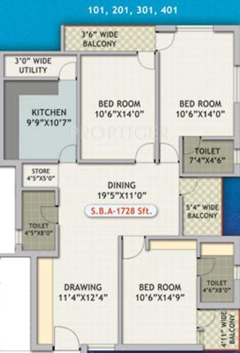 Khushi Khushi Upahaar (3BHK+3T (1,728 sq ft) 1728 sq ft) Khushi Khushi Upahaar (3BHK+3T (1,728 sq ft) 1728 sq ft)