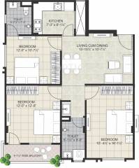 Virat Prime (3BHK+2T (1,400 sq ft) 1400 sq ft) Virat Prime (3BHK+2T (1,400 sq ft) 1400 sq ft)