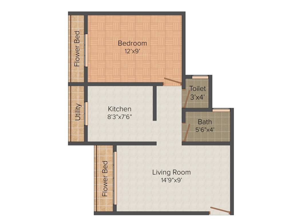 Rishabh Dev Shrishti (1BHK+1T (560 sq ft) 560 sq ft)