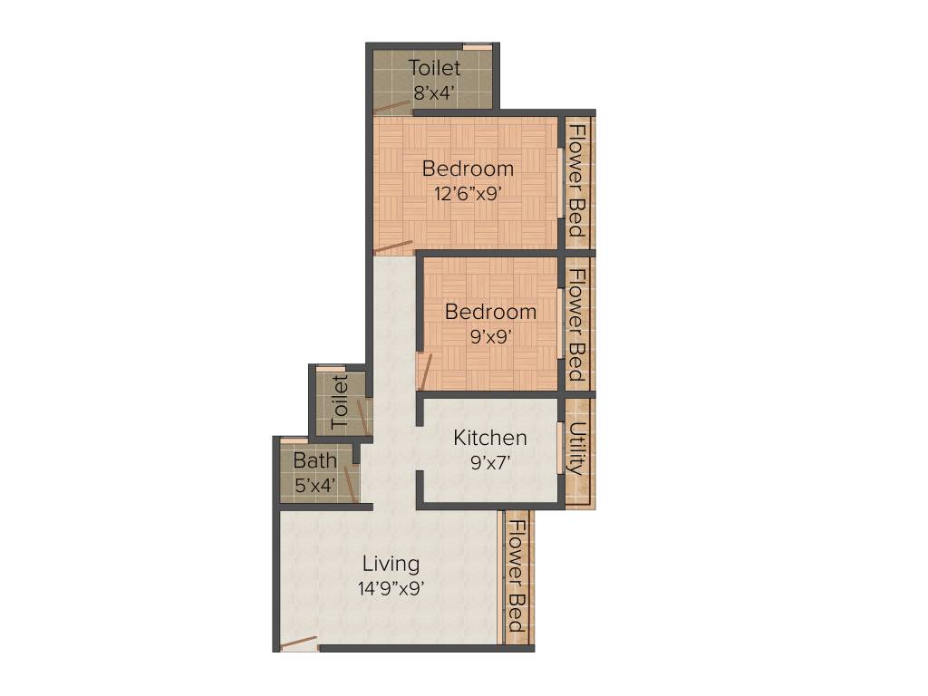 Rishabh Dev Shrishti (2BHK+2T (790 sq ft) 790 sq ft)