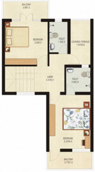 Asian Bay View Villas (3BHK+3T (1,503 sq ft) 1503 sq ft)