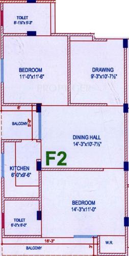  MD Homes (2BHK+2T (1,094 sq ft) 1093.62 sq ft)
