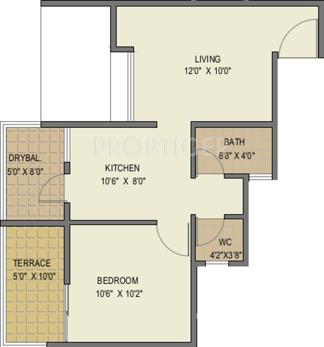 Royal Gardenia (1BHK+1T (614 sq ft) 614 sq ft) Royal Gardenia (1BHK+1T (614 sq ft) 614 sq ft)
