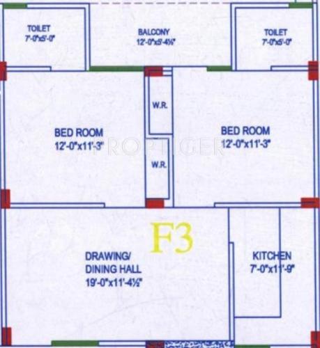  MD Dreams Homes (2BHK+2T (1,100 sq ft) 1100 sq ft)
