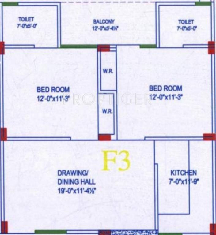  MD Dreams Homes (2BHK+2T (1,100 sq ft) 1100 sq ft)