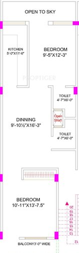  MD Enclave (2BHK+2T (900 sq ft) 900 sq ft)