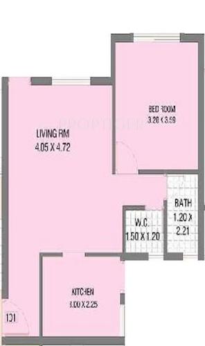 Raj Braganca Residency (1BHK+1T (737 sq ft) 737 sq ft)