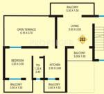 Saldanha Kieran Apartments Phase I (1BHK+1T (804 sq ft) 804 sq ft)