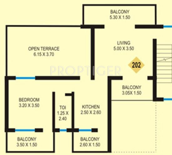 Saldanha Kieran Apartments Phase I (1BHK+1T (804 sq ft) 804 sq ft)