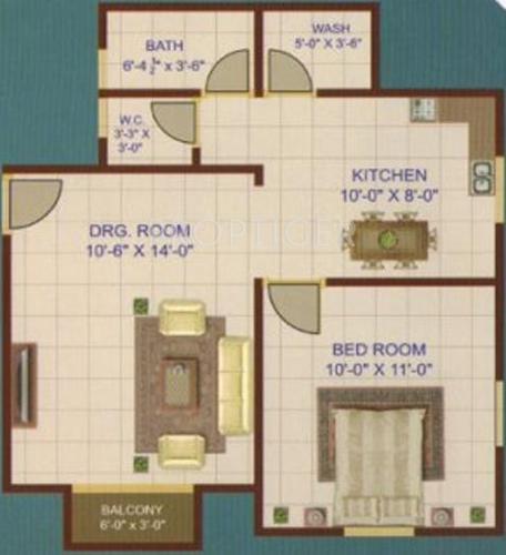 Nyalkaran Vhala Residency (1BHK+1T (750 sq ft) 750 sq ft)