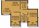 Correias Pride (2BHK+2T (920 sq ft) 920 sq ft) Correias Pride (2BHK+2T (920 sq ft) 920 sq ft)