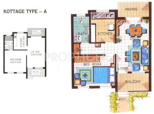 Saldanha Keshia Holiday Kottages (1BHK+1T (667 sq ft) 667 sq ft)
