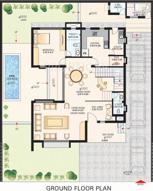 Fire Eternity Villas (4BHK+5T (3,444 sq ft) + Servant Room 3444 sq ft)
