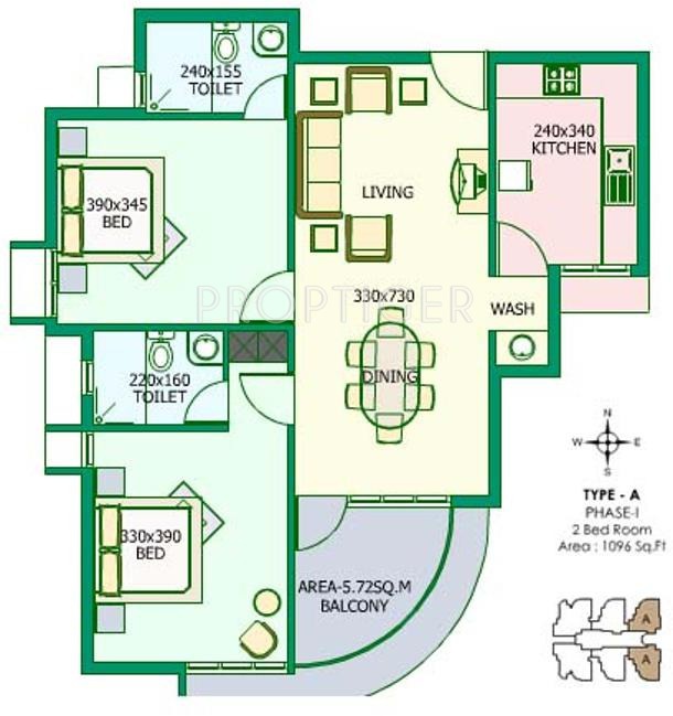Kent Palm Grove (2BHK+2T (1,096 sq ft) 1096 sq ft) Kent Palm Grove (2BHK+2T (1,096 sq ft) 1096 sq ft)